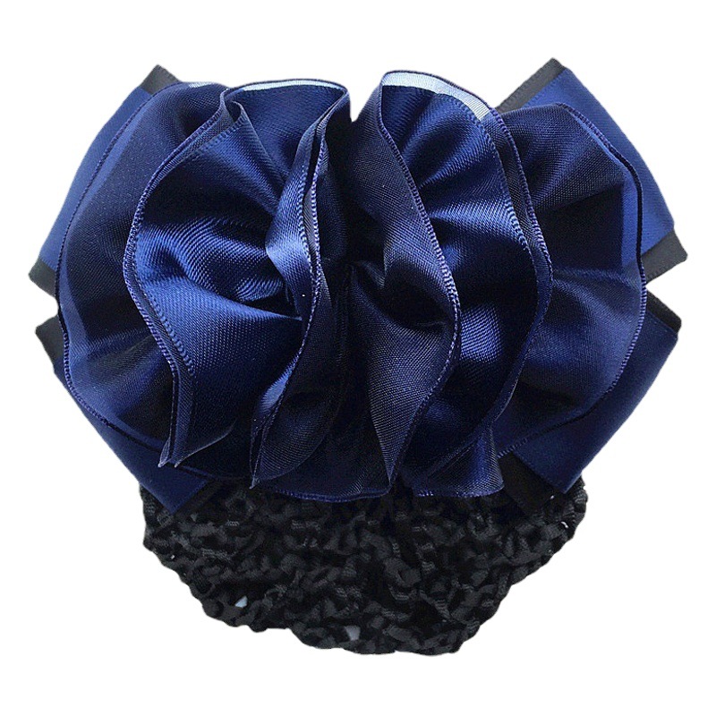 Ding Zhe jewelry Korean professional head flower stewardess Korean mobile bank hotel nurse bow staff hair net pocket