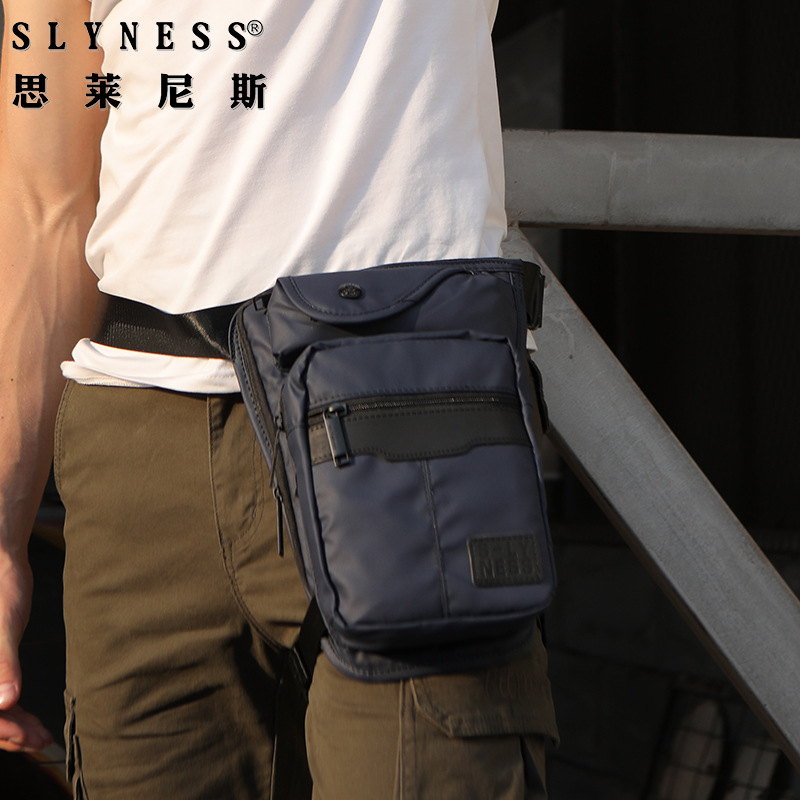 Cross-border exclusive men's chest bag Oxford cloth European and American sports leg bag waist bag large capacity crossbody and single shoulder bag
