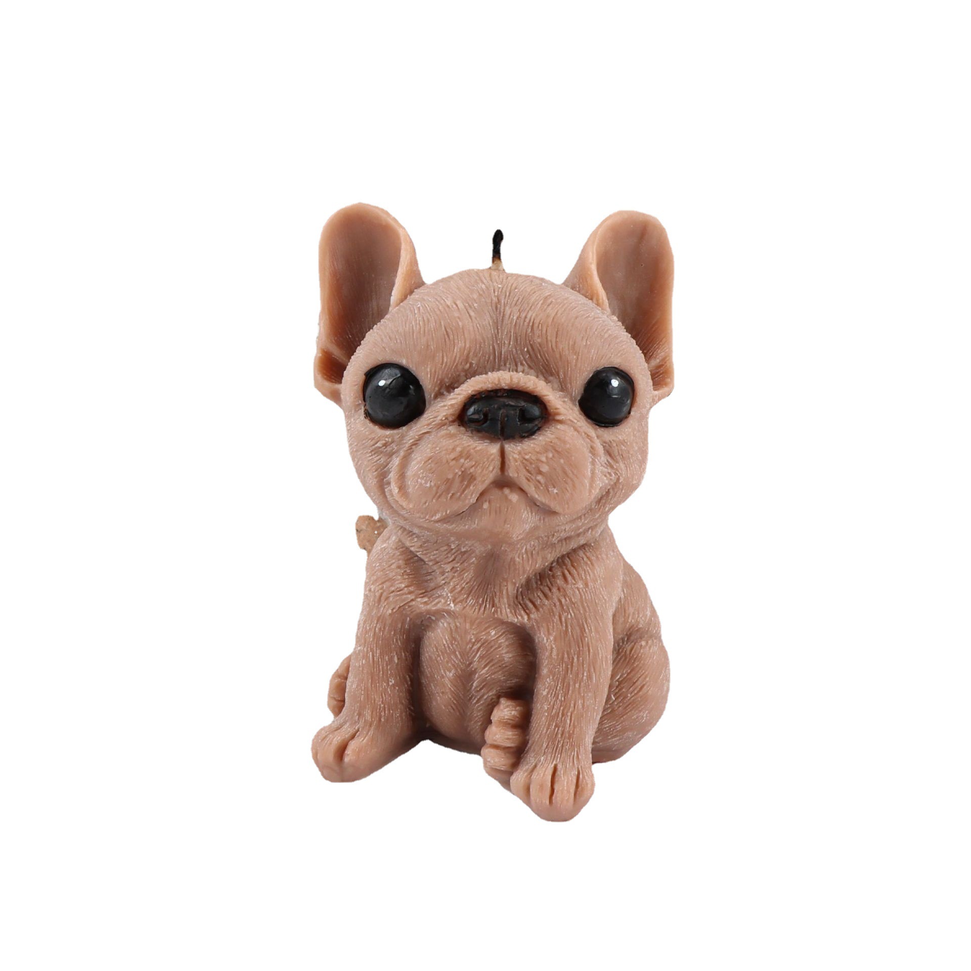 Vela de aromaterapia design pug 3d cera de soja fragrância_voghion.com