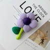 Purple accessory, flowered
