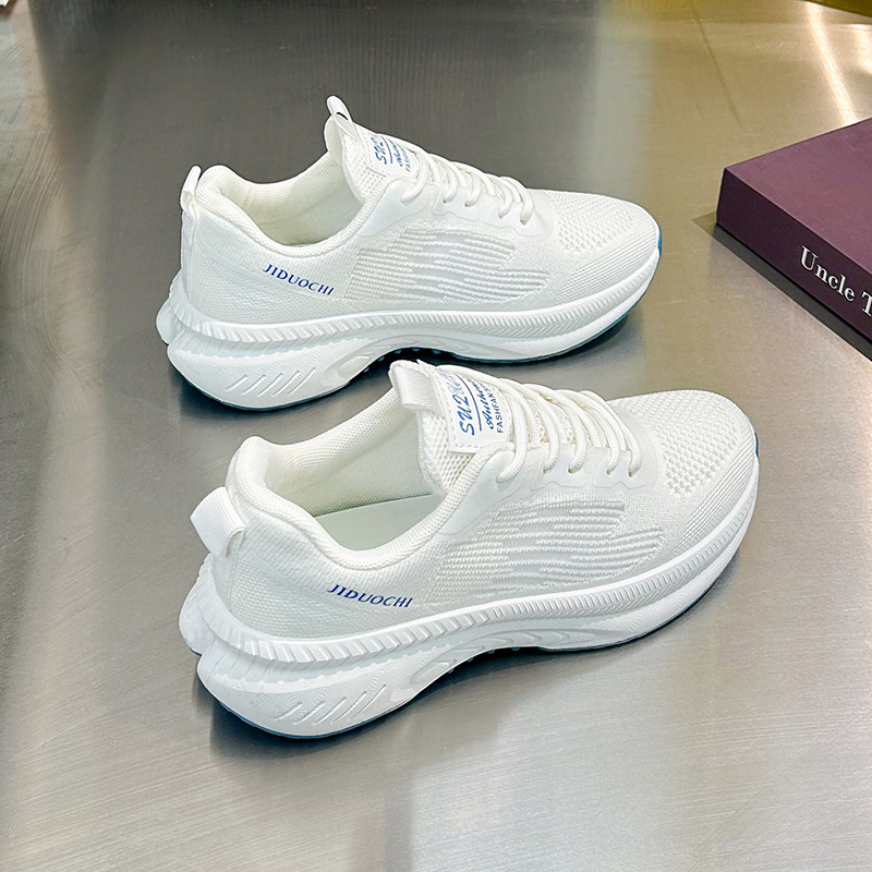 2025 Spring and Summer Women's Shoes Ins Korean Style Student Sports Shoes Women's Mesh Breathable Running Shoes Versatile Street Shooting Casual Shoes