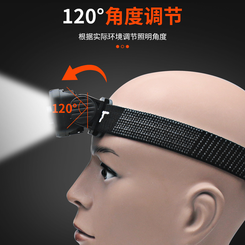 Nuevo suministro transfronterizo al aire libre faro onda inducción COB trabajo fuerte luz faro rojo azul