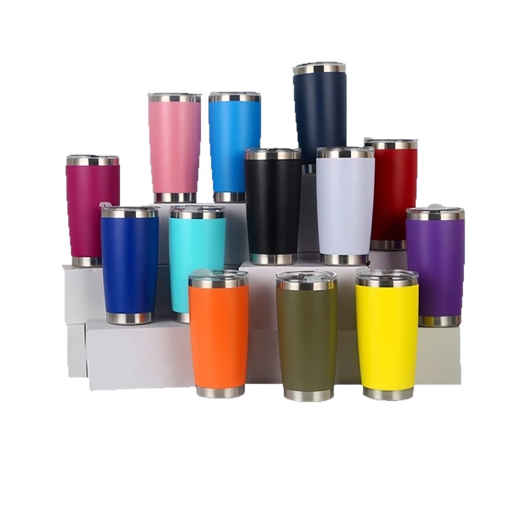 Transfronterizo Amazon 304 taza de acero inoxidable de doble capa de 20oz taza de hielo para automóviles con logotipo personalizado