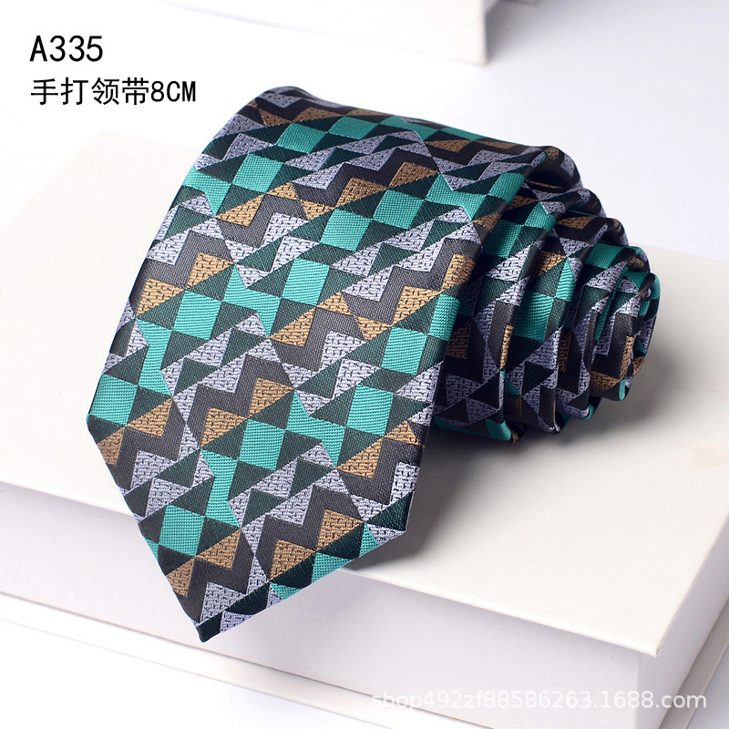 핸드프린팅모형 [8cm] A335 그린 컬러풀 기하학 패턴-4