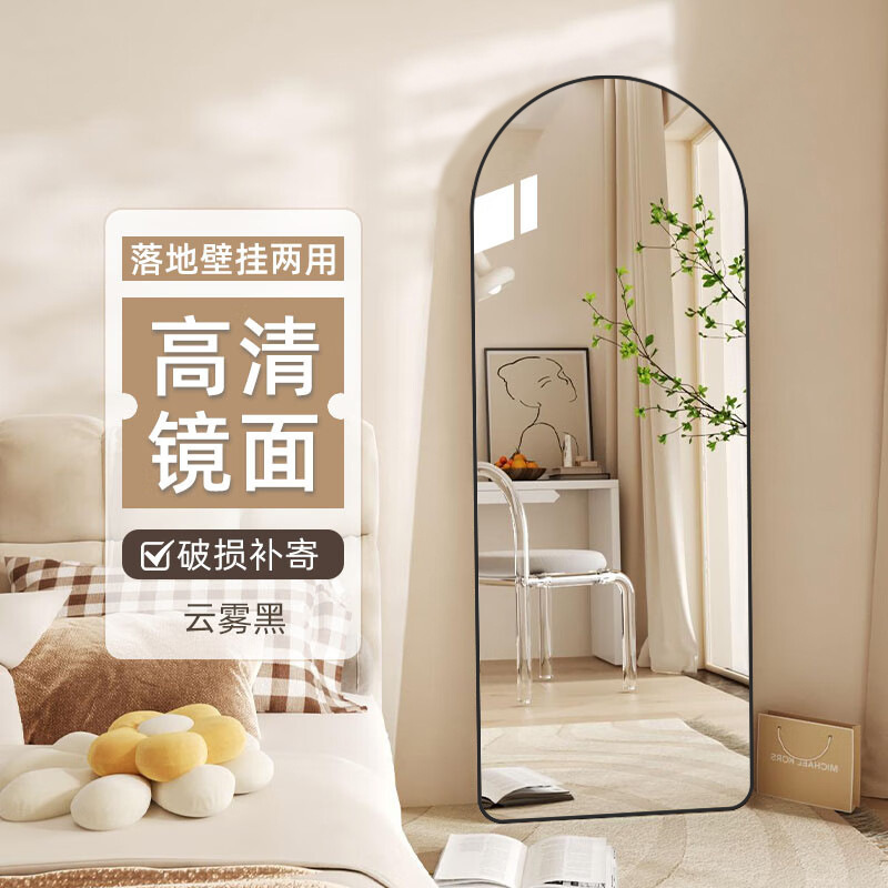 全身落地镜家用一件代发穿衣镜高清成像拱形试衣镜轻奢镜子全身镜|undefined