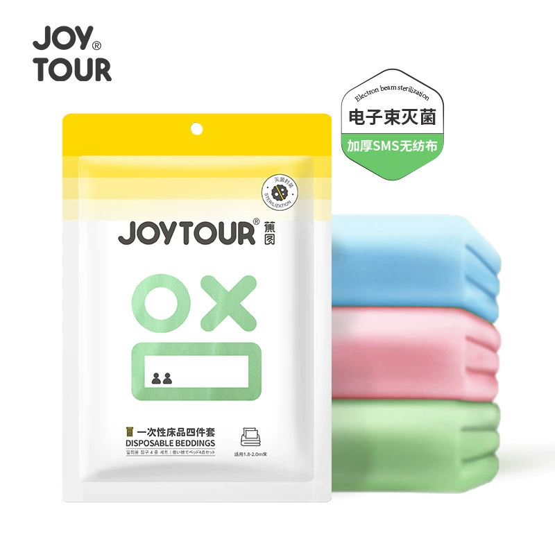 Sheet, set for hotel, handheld disposable duvet cover for traveling, 4 piece set