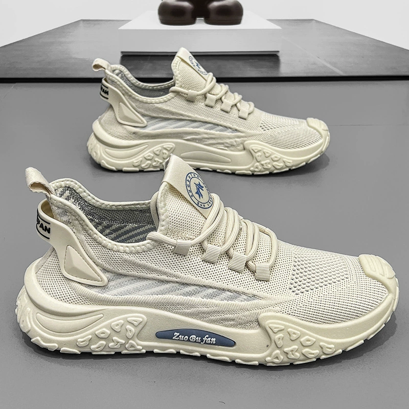 Feiwei/мужская обувь, новинка 2024, летняя дышащая спортивная обувь с тонкой сеткой, мужская легкая повседневная дорожная обувь на мягкой подошве