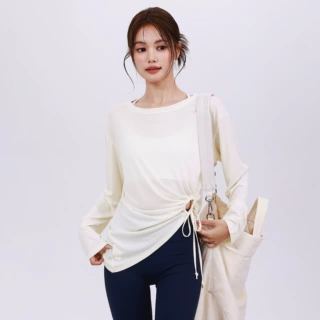 运动衣女健身衣露肩瑜伽服秋季薄新高级感长袖