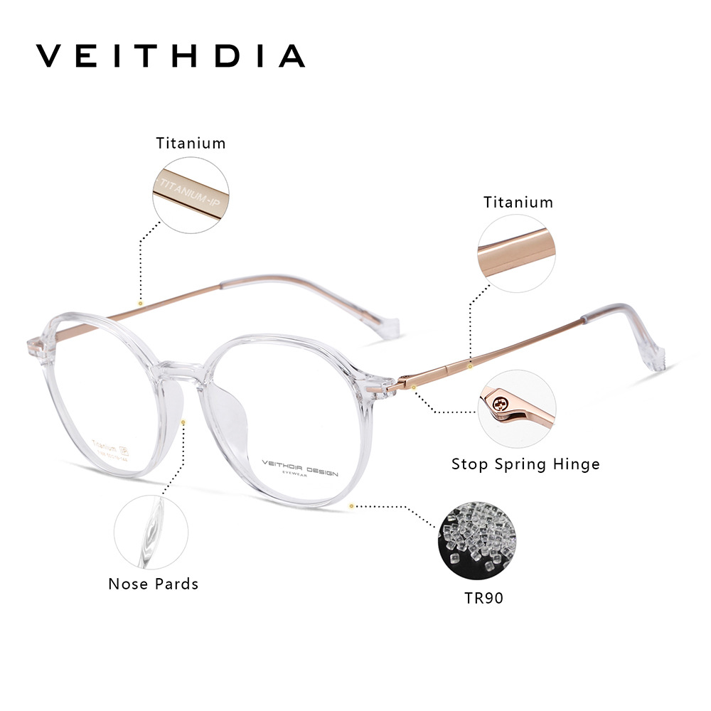 Pie de titanio puro marco de espejo de miopía óptica retro marco de ojo para hombres y mujeres puede estar equipado con grado spot al por mayor 7168