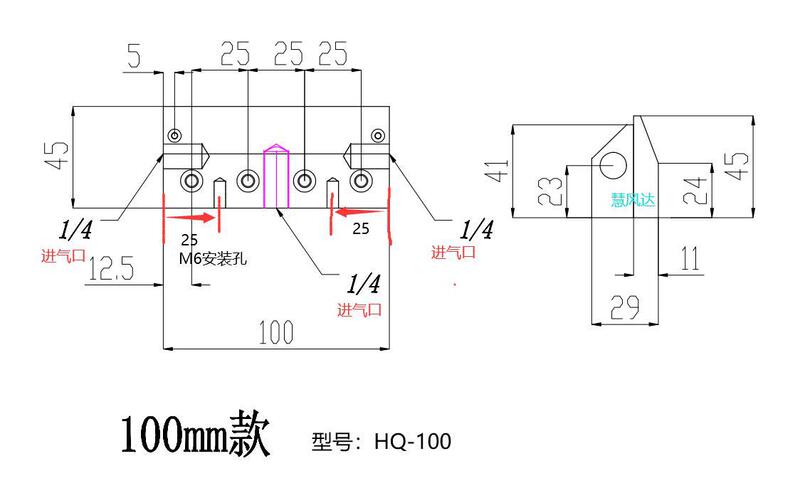 アルミ合金エアナイフ風刀条形エアナイフ圧縮空気高圧吹水吹塵工業ノズルエアコンプレッサ風刀|undefined