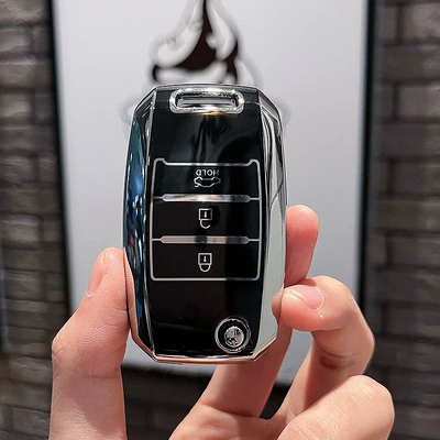 Sorento Yipao Kaishen Case Car key bag - kia-b-folding-3-keys-single-shell-black