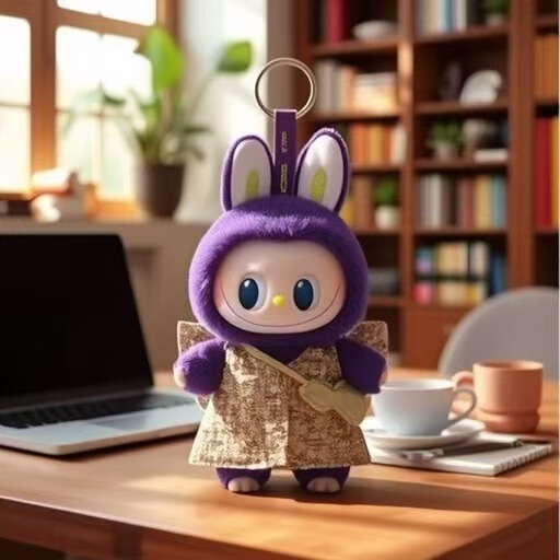 高质量现货泡泡玛特labubu拉布布一二三代搪胶脸毛绒玩具公仔潮玩|undefined
