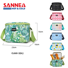 SANNE新款保温便当包户外野餐手提饭盒袋 亚马逊跨境保温保冷冰包