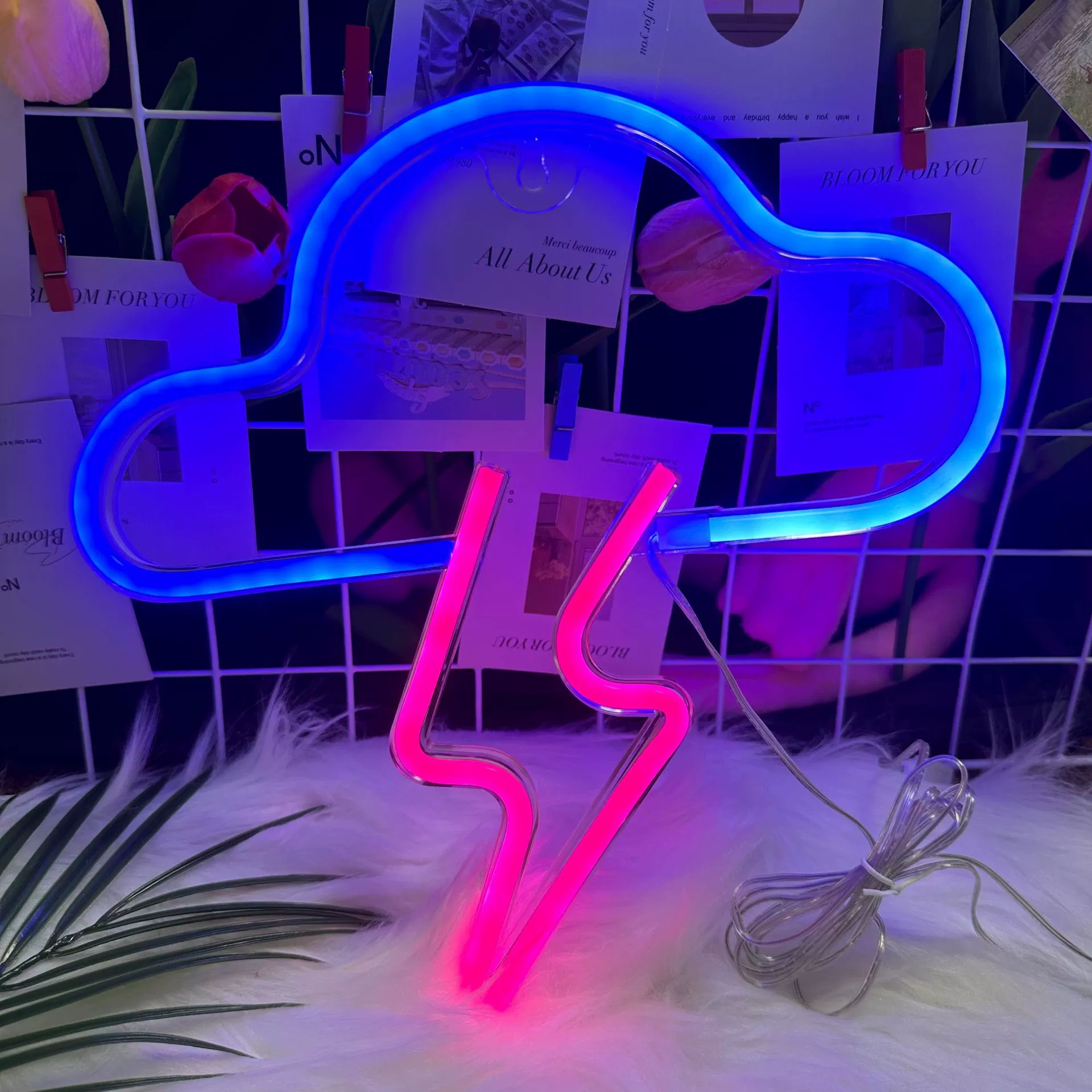 Луна-планета с неоном LED неоновая лампа, декоративный ночник, батарея 3В, разные размеры