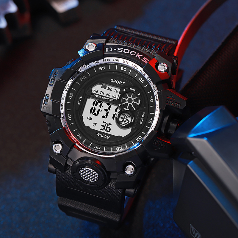 New Trendy Men's Outdoor Sports Functional Electronic Watch Student Campus Fashion Watch Manufacturer Wholesale