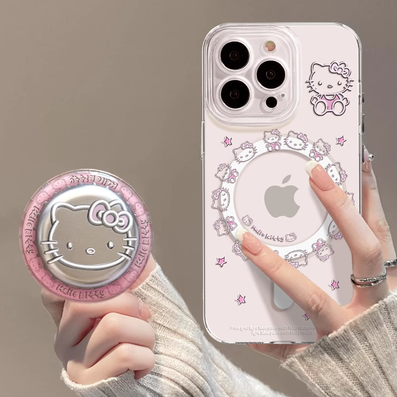 苹果iPhone17promax手机壳kitty支架17pro磁吸透明air高级17软壳|undefined