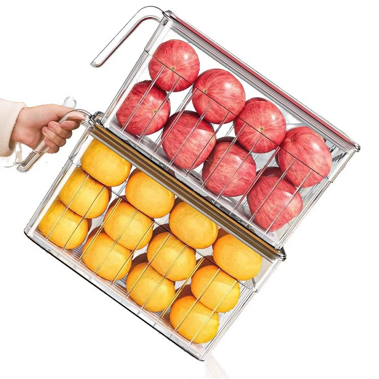 Прозрачная коробка для хранения холодильника, сохраняющая продукты, овощи и фрукты, пыле- и защитная, специальная коробка хранения