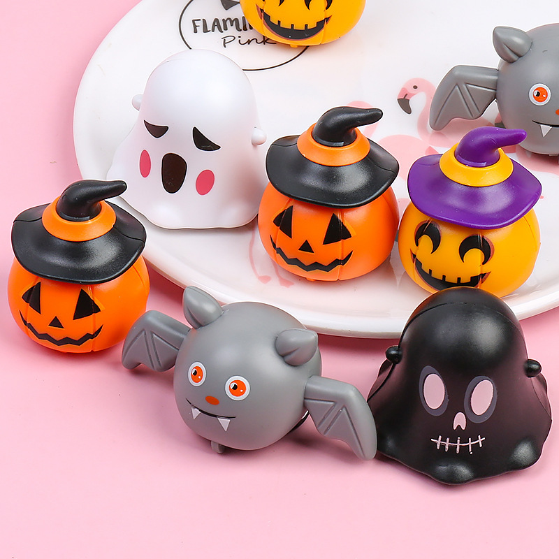 Cross-border Hot Selling Halloween Huili Pumpkin Ghost Catch-up Car Skull Bat Toy Car Halloween Gift for Children Cross-border Hot Selling Halloween Huili Pumpkin Ghost Catch-up Car Skull Bat Toy Car Halloween Gift for Children