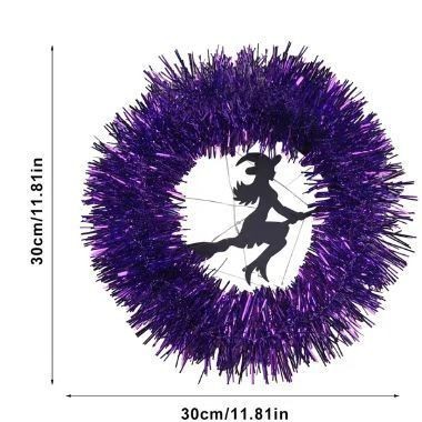 越境新品bat wreathコウモリと猫の花輪ハロウィーン藤条廊下発光装飾コウモリ花輪|undefined