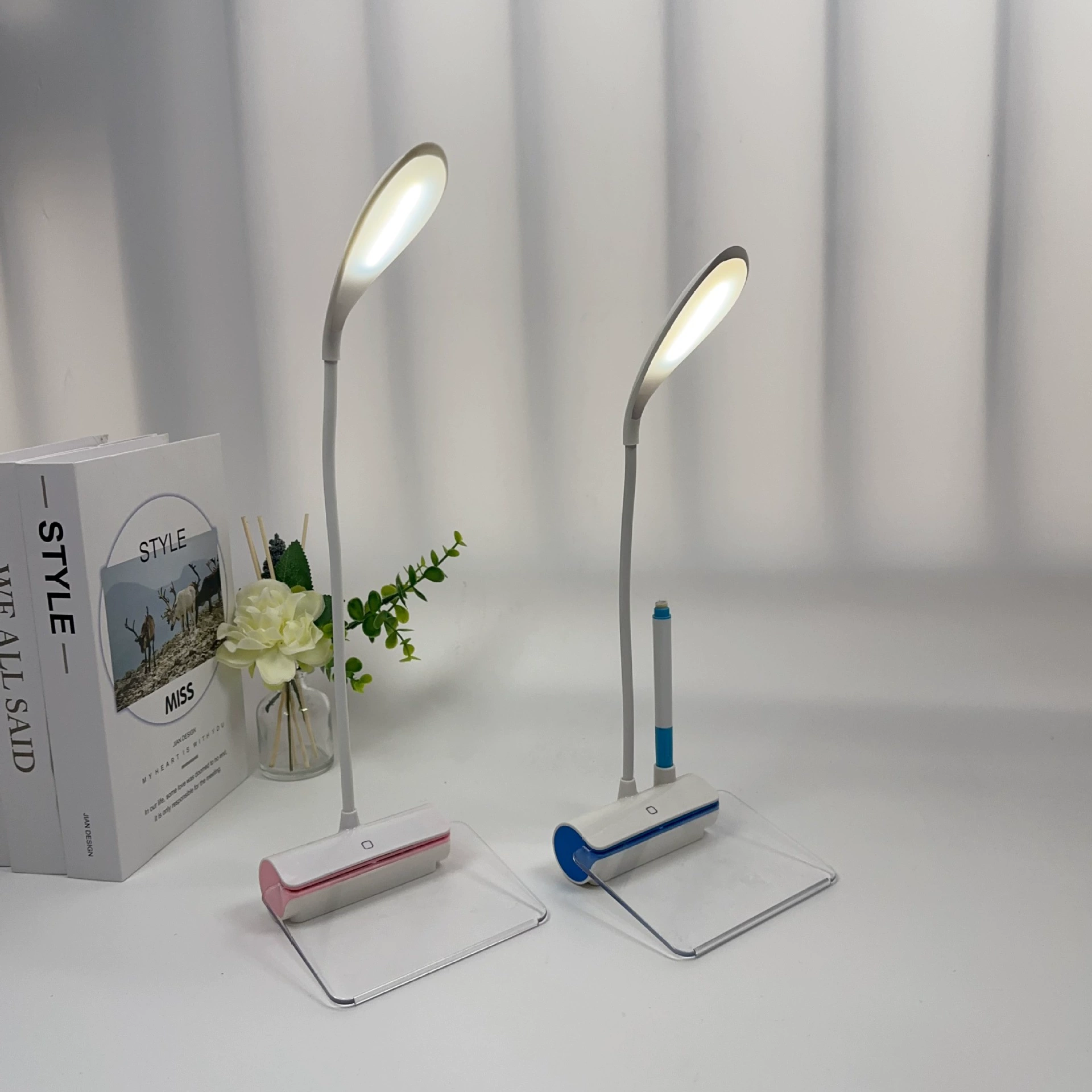 USB складная доска объявлений настольная лампа мини-зарядка сенсорная настольная лампа креативная светодиодная обучающаяся настольная лампа