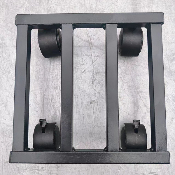 Thickened Indoor Iron Art Painted Flower Pot Bonsai Base Tray with Wheels and Height Increase