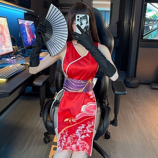 性感诱惑游戏制服不知火舞Cosplay服装套装角色扮演情趣内衣套装-阿里巴巴