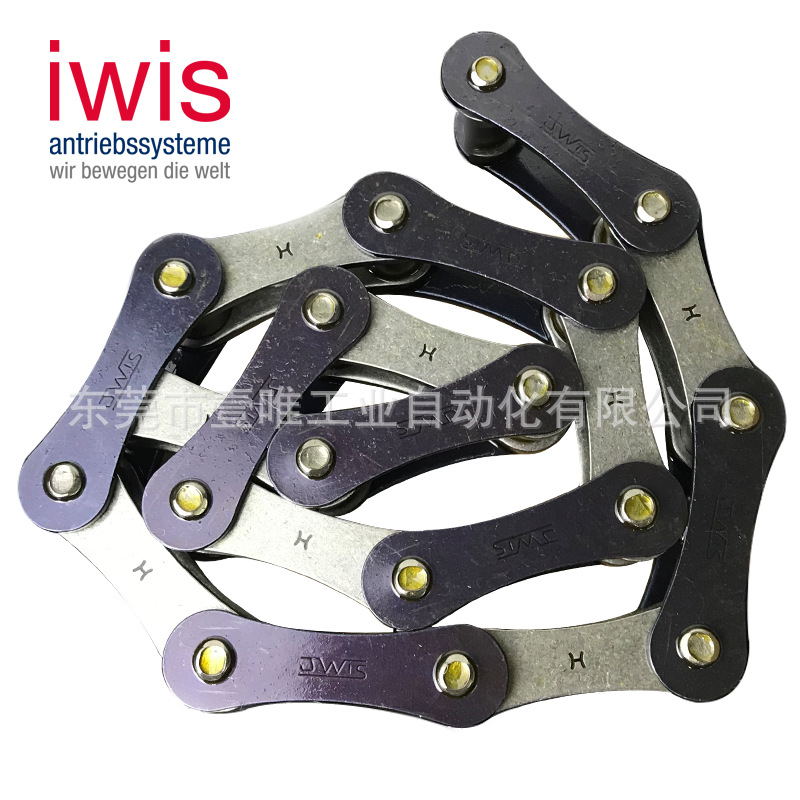 德国制造 iwis 双节距B型滚子链216B模切机用工业传动链条60节/条