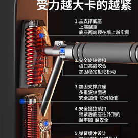 门上单杠室内家用引体向上器儿童吊环成人家庭健身器材免打孔单杆