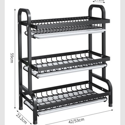 碗碟收纳架碗架沥水架多功能厨房置物架刀架碗筷收纳盒碗盘架碗柜