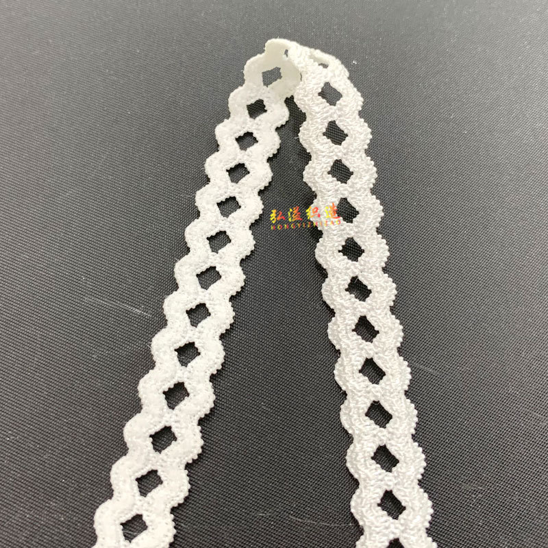 弹力花边松紧镂空铜钱弹力松紧带网格发饰花边辅料打结发圈|undefined
