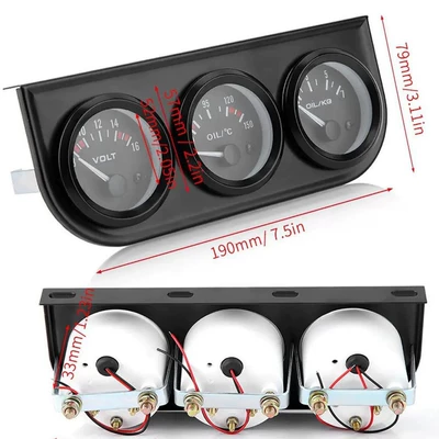 Cross-border bestseller 12V 2-inch 52MM automobile instrument