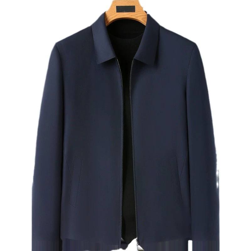Пуховик-демисезон Shengcai Bao Woolen Jacket Coat в скрытом зелёном цвете - молния спереди, подкладка, размеры M до 3XL