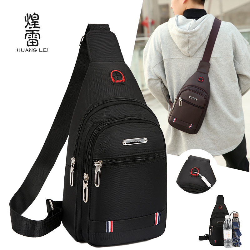 Cross-Border Men's Business Chest Bag Casual Trendy Crossbody Bag Men's High-End Wear-Resistant Waterproof Shoulder Bag Chest Backpack Cross-Border Men's Business Chest Bag Casual Trendy Crossbody Bag Men's High-End Wear-Resistant Waterproof Shoulder Bag Chest Backpack