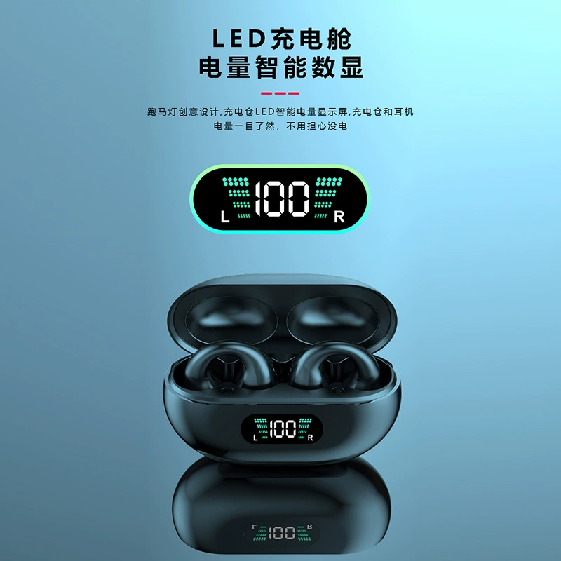 Новые наушники 2025 с ушным фиксатором Bluetooth акустический воздухопроводящий беспроводной звукопередатчик для бега, кросс-бенд шумоподавление, долгий срок службы аккумулятора, без утечек звука
