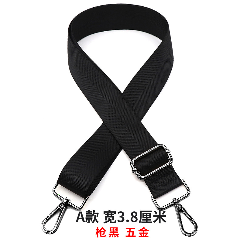 3.8 herringbone black-black buckle