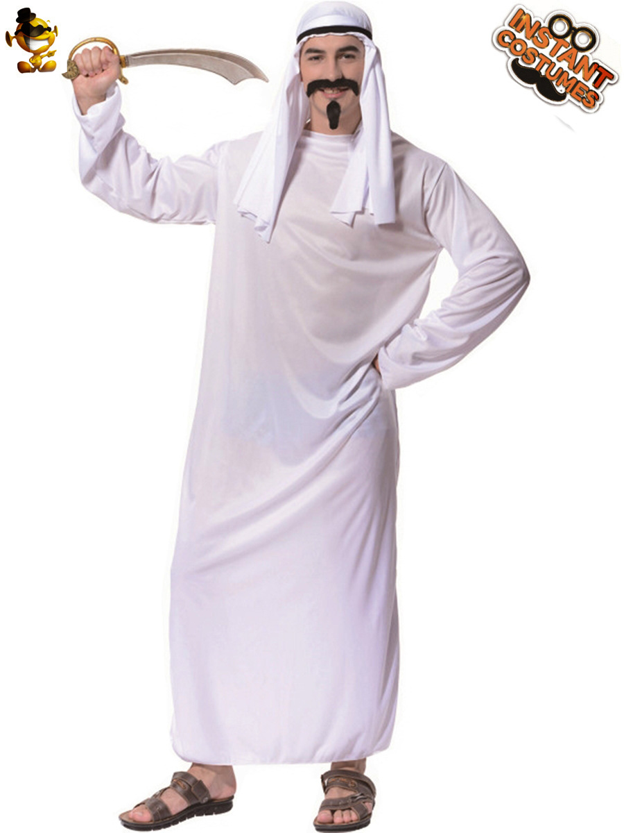 Halloween adulto hombre grande árabe Dubai traje fiesta ropa rendimiento traje Cosplay traje