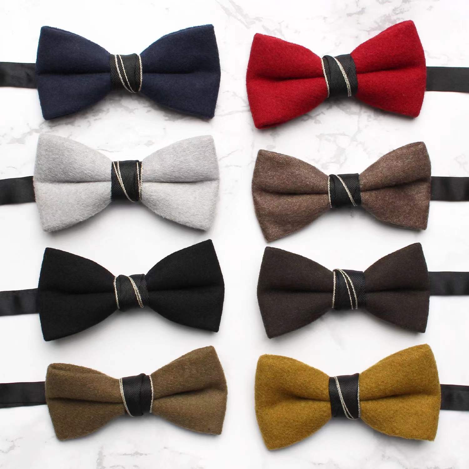 solid color bow tie for leisure