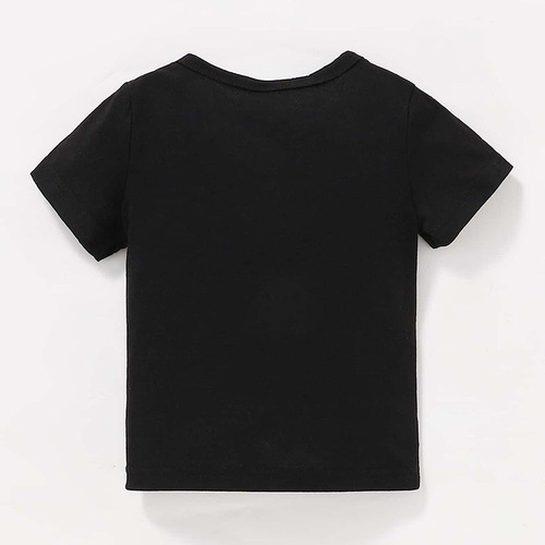 Children's Summer Quick-Dry T-Shirt for Boys and Girls, with European and American Style Alphabet Print, Trendy and Parent-Child Fashion.