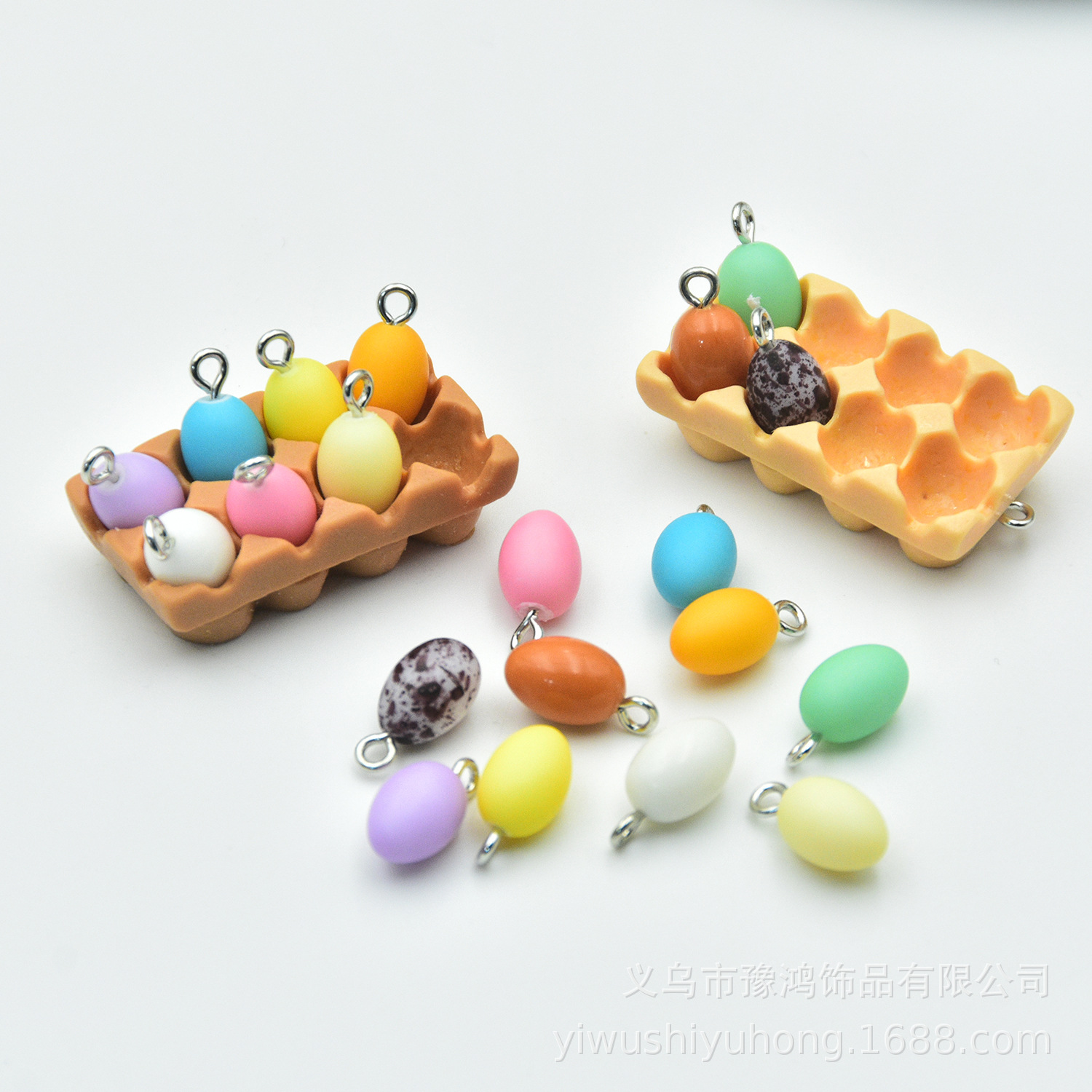 Miniature Realistic Colored Egg Earrings, Goose Egg Pendants, Quail Egg Necklaces, DIY Handmade Jewelry Accessories