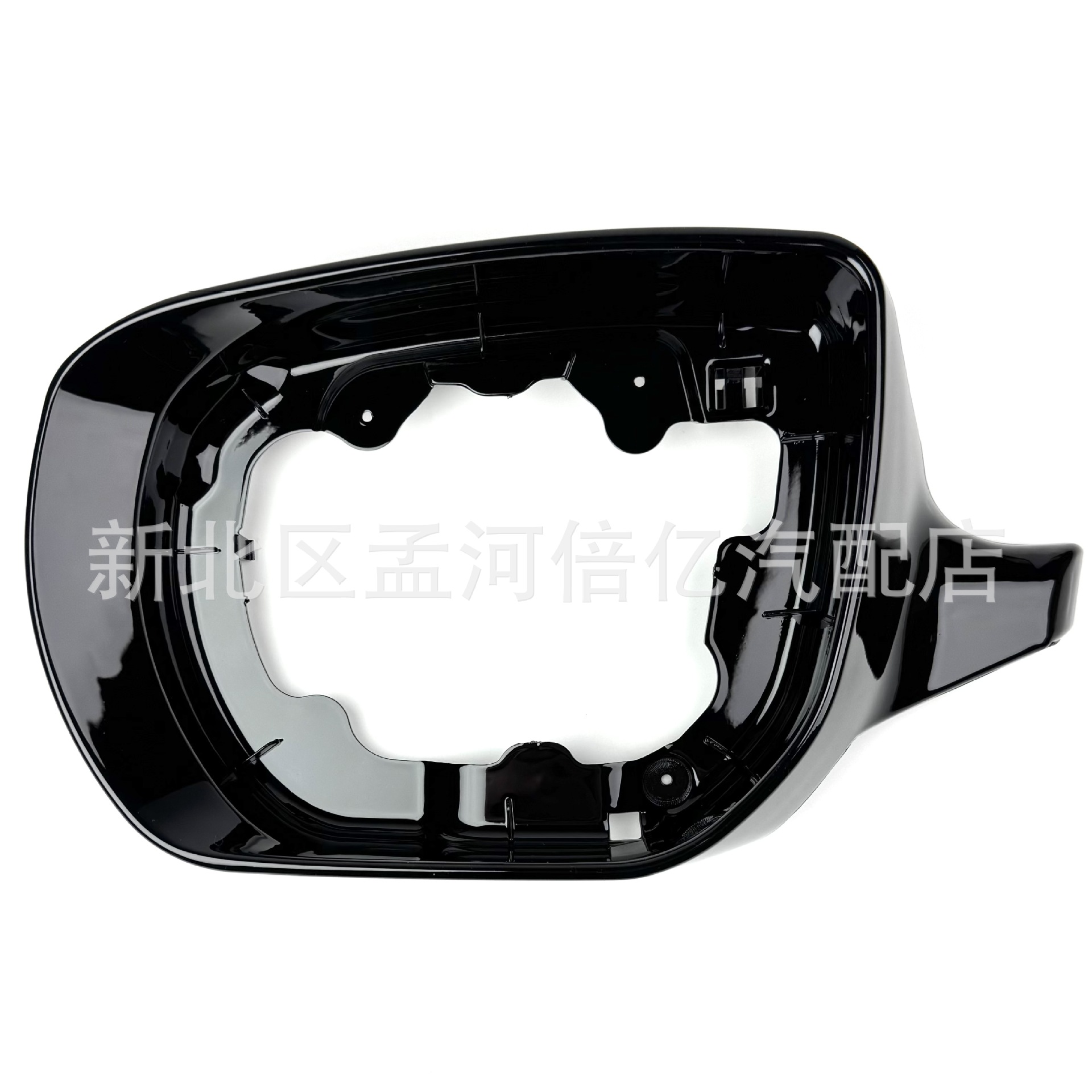 Suitable for Hyundai Santa Fe Rearview Mirror Frame 13-16 Models Santa Fe Reversing Mirror Frame Reflective Mirror Frame Glossy Black