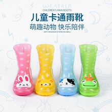 雨鞋儿童宝宝可爱防水防滑水鞋花布卡通男女小孩耐磨轻便加棉雨靴