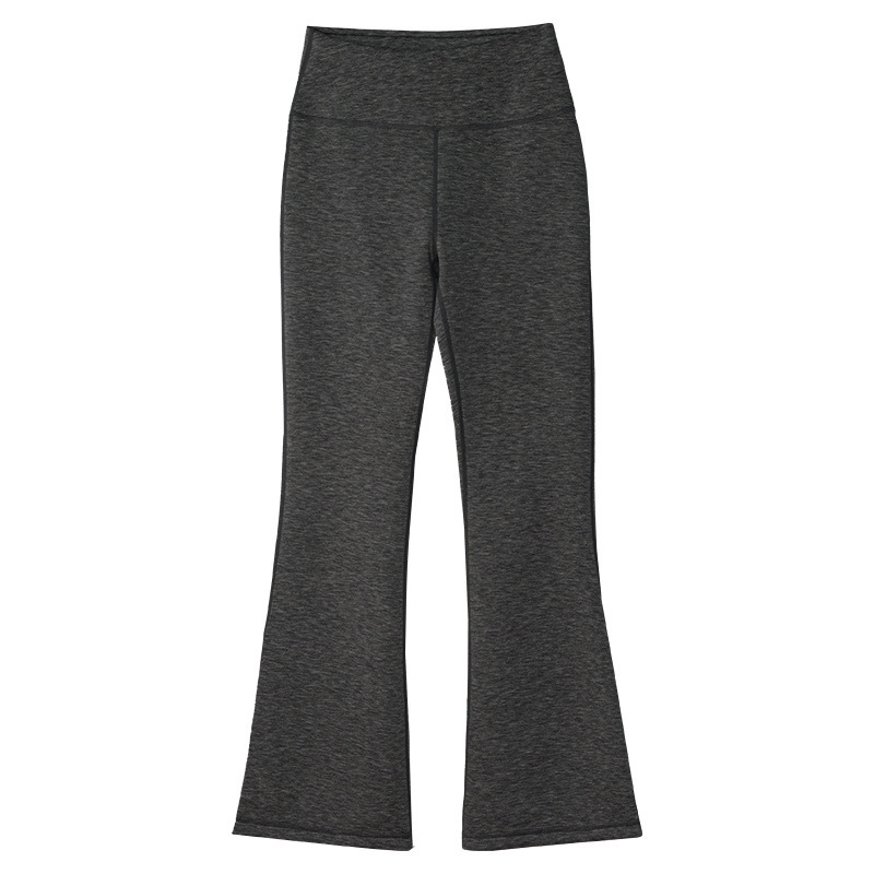 Dark heather gray cationic thickened fleece