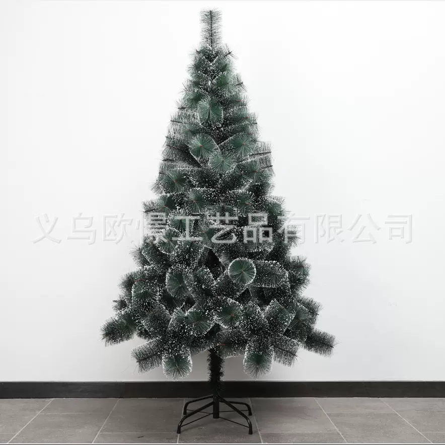 圣诞树定制沾白雪花松针1.2米1.5米1.8米加密圣诞树圣诞节装饰