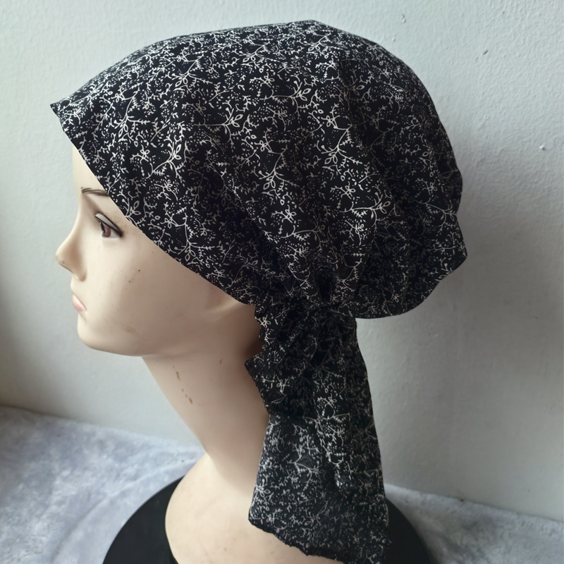 New chef's hat for women, kitchen oil-proof and smoke-proof, women's model for dining, cooking, stir-frying, canteen work, dust-proof head cover