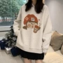 秋冬加厚圆领套头卫衣