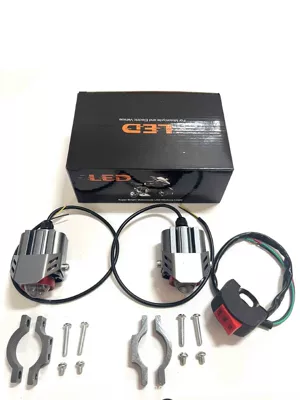 Led High-Brightness Light with | Motorcycle headlights, headlights - white-light-near-white-far-white-ram-mounted-switch