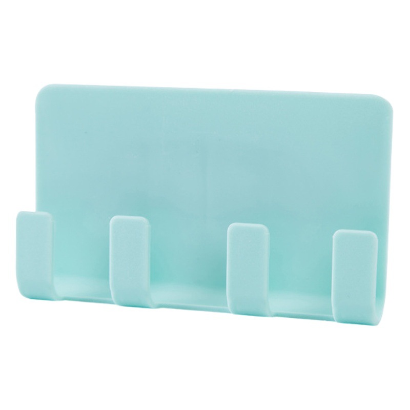 Adhesivo creativo soporte de carga del teléfono móvil soporte de carga de la tableta pared transparente 4 gancho de almacenamiento rack