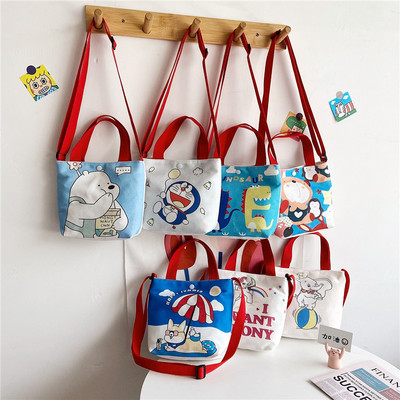 2021日系韩版学生便当包袋 韩国可爱手提包小包女卡通帆布手拎包