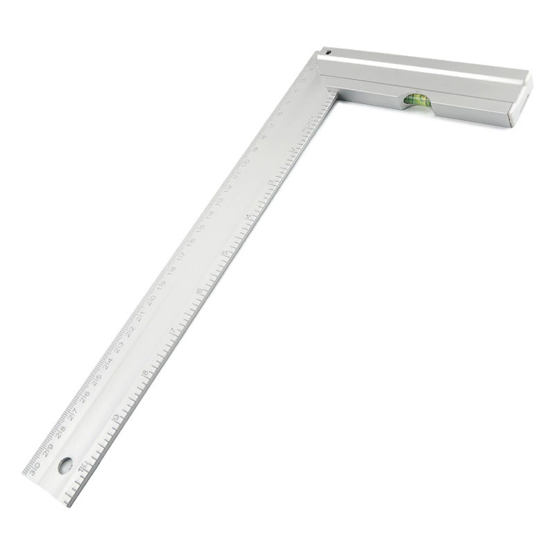 Угловая линейка из алюминиевого сплава 90 градусов утолщенная прямоугольная линейка комбинированная деревообрабатывающая горизонтальная угловая линейка L Тип Поворотная линейка 300/500 мм