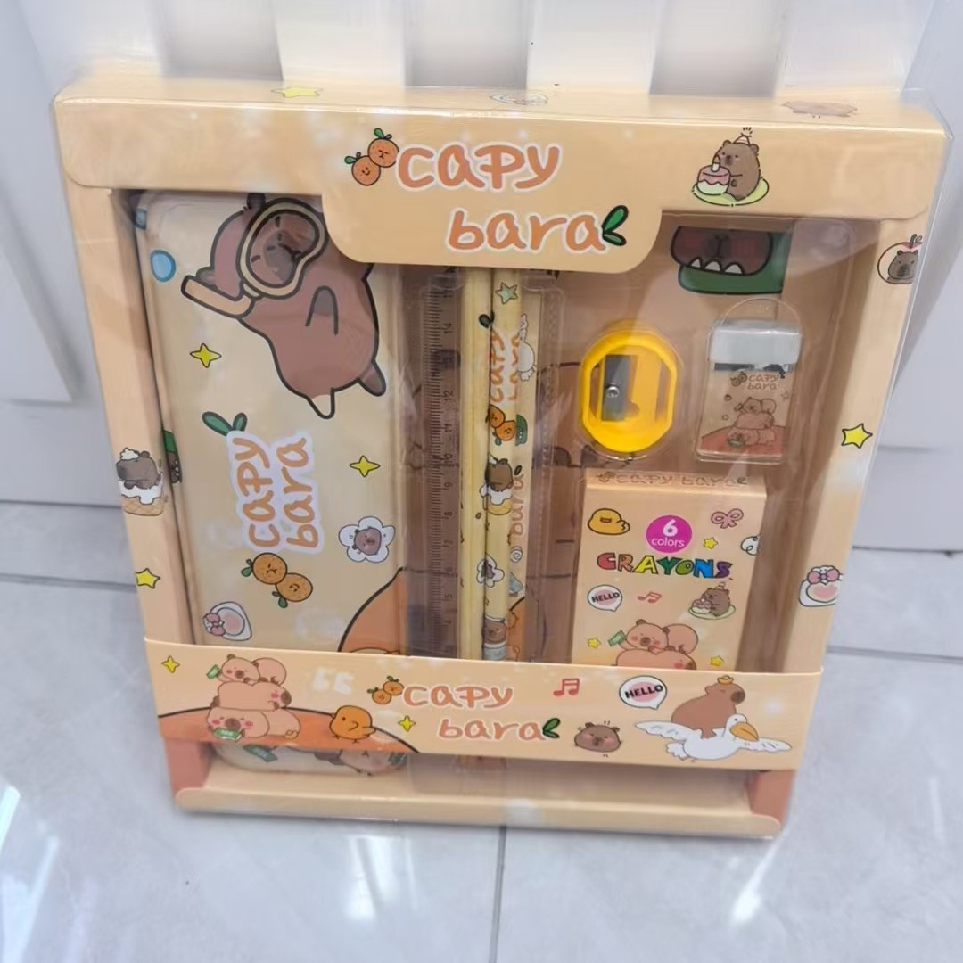 Set de Papelería Sanrio con Diseño de Mascotas, Set de Lápiz y Regla de Kuromi de Alta Calidad, Papelería para Estudiantes, Regalo y Premio para el Día del Niño.